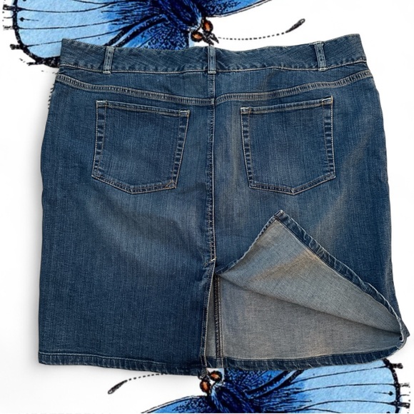 Vintage Y2K Old Navy Blue Denim Mini Skirt - Picture 1 of 5
